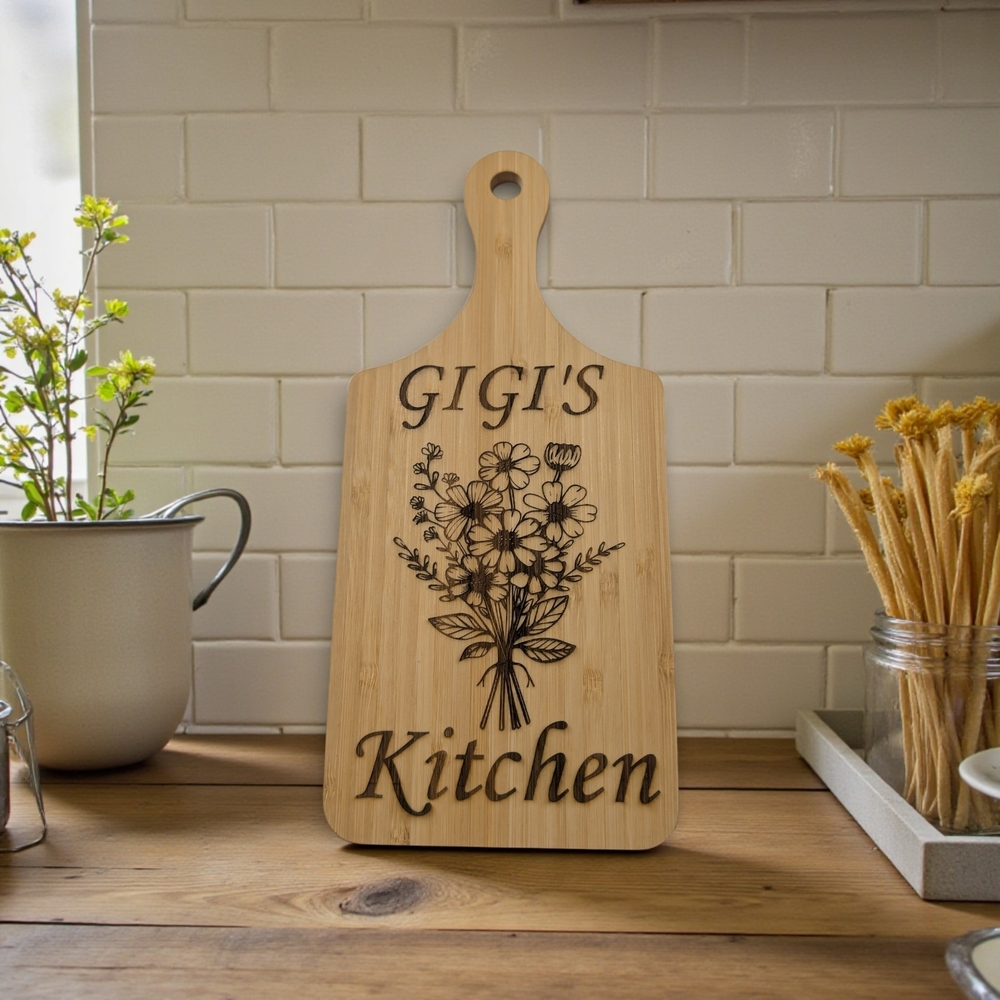 Custom Engraved Bamboo Cutting Board! - Picture 2 of 3